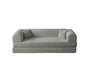 Atelier Del Sofa Legom Eco - Sofá-cama de 3 plazas Gris claro